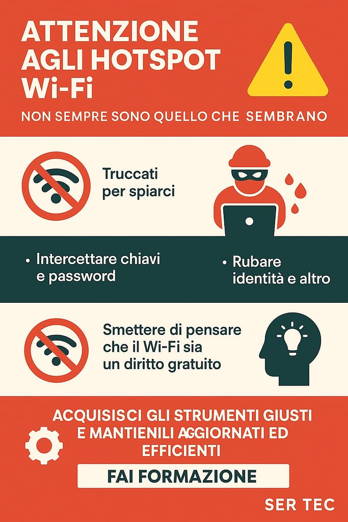 Attenti agli hot spot wifi